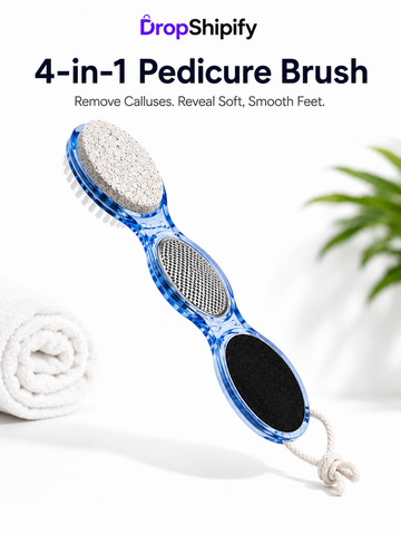 4 in 1 Pedicure Brush Foot Scrubber