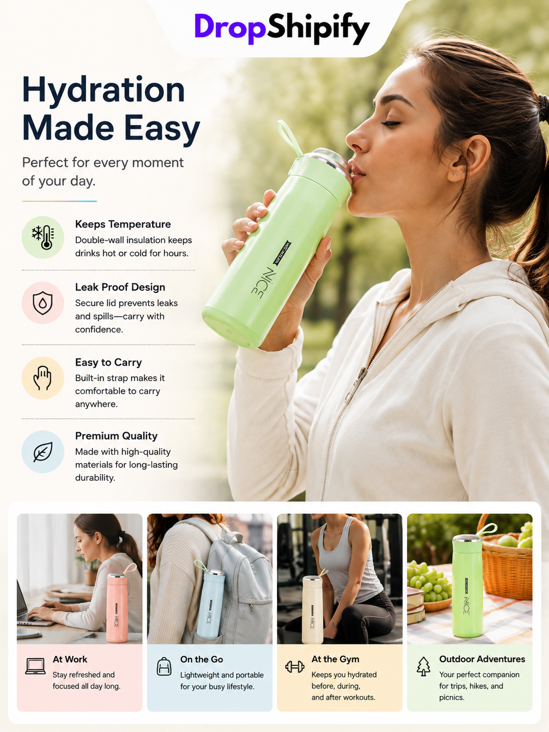 Stylish Everyday Insulated Bottle