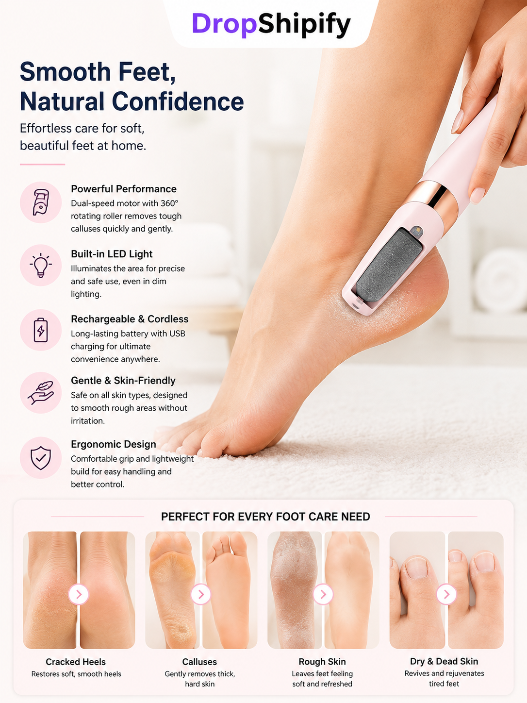 USB Rechargeable Foot Callus Remover
