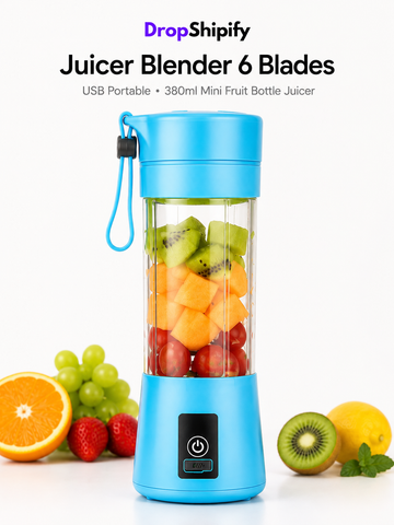 Juicer Blender 6 Blades USB Portable Bottle