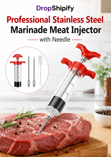 Professional Stainless Steel Marinade Meat Injector with Needle