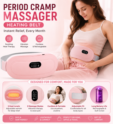 Electric Period Cramp Massager Heating Belt